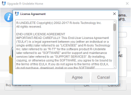 License Agreement box