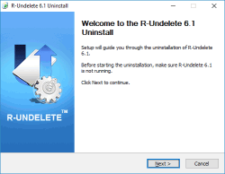 Uninstall wizard