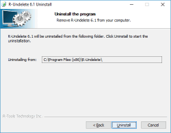 Uninstall process