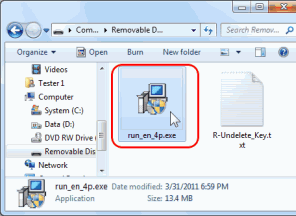 Wiederherstellung unabsichtlich gelöschter Dateien: Installer von R-Undelete